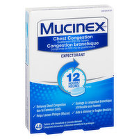 Mucinex - Extended Release Bi-Layer 12 Hour Tablets, 40 Each