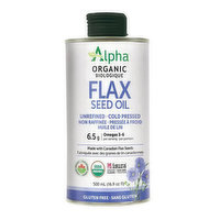 Alpha - Flax Seed Oil Unrefined Cold-Pressed, 500 Millilitre