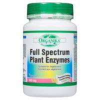 Organika - Full Spectrum Plant Enzymes 500mg, 120 Each