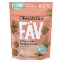 Organika - Fav Keto Mini Cookie Snickerdoodle, 90 Gram