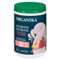 Organika - Electrolytes + Enhanced Collagen Strawberry Peach, 360 Gram