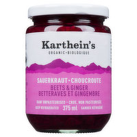 Kartheins - Sauerkraut Beet Ginger Organic, 375 Millilitre