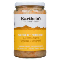 Kartheins - Sauerkraut Carrot Ginger Organic, 750 Millilitre