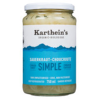 Kartheins - Sauerkraut Simple Organic, 750 Millilitre