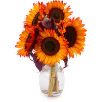 Sunflowers - Dyed, 5 Stem, 1 Each