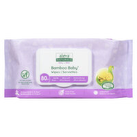 Aleva Naturals - Bamboo Baby Wipes, 80 Each