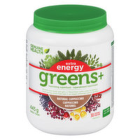 Genuine Health - Greens+ Extra Energy - Natural Cappuccino, 445 Gram
