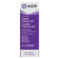 AOR - Vitamin D3 Liquid (Adult), 50 Millilitre