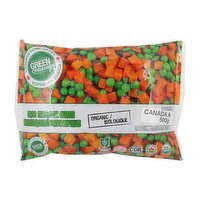 Green Organic - 50/50 Peas & Diced Carrots, 500 Gram