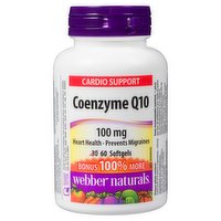 Webber Naturals - Coenzyme Q10 100mg, 60 Each