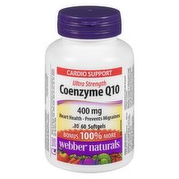 Webber naturals - Coenzyme Q10 400mg, 60 Each