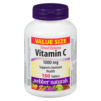 Webber - Timed Release Vitamin C 1000mg, Value Size, 150 Each