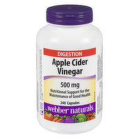 Webber naturals - Apple Cider Vinegar 500mg, 240 Each