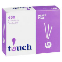 Touch Touch - Flat Toothpicks, 650 Each