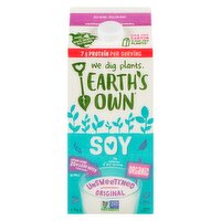 EARTH'S OWN - Soy Unsweetened Original Organic, 1.75 Litre