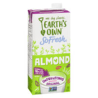 Earth's Own - Almond Fresh Beverage Unsweetened Original, 946 Millilitre
