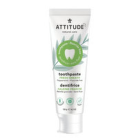 Attitude - Fresh Breath Toothpaste Fluoride Free Peppermint, 120 Gram