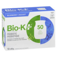Bio-K+ - Fermented Rice Probiotic Blueberry, 12 Each