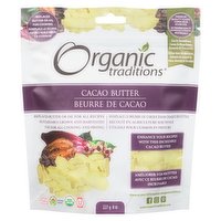 Organic Traditions - Cacao Butter, 227 Gram