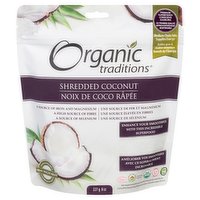 Organic Traditions - Shredded Coconut, 227 Gram