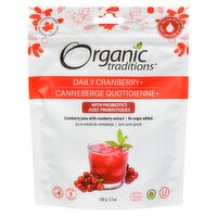 Organic Traditions - Probiotics Daily Cranberry+, 100 Gram