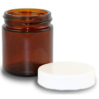 Pure Potent Wow - Glass Ointment Jar Amber, 1 Each