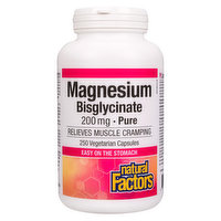 Natural Factors - Magnesium Bisglycinate 200mg, 250 Each