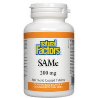Natural Factors - Sam-E 200mg, 60 Each