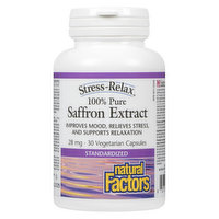 Natural Factors - Stress Relax Saffron Extract, 30 Each