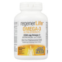 Natural Factors - RegenerLife Omega 3 Ultra Strength, 90 Each