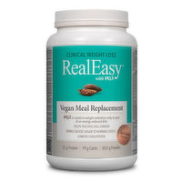 Natural Factors - Real Easy PGX Meal Vegan Chocolate, 855 Gram