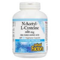 Natural Factors - N-Acetyl-L-Cysteine 600mg Bonus, 180 Each