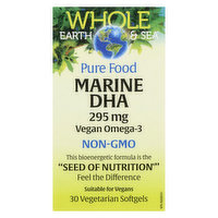 Whole Earth & Sea - Marine DHA 300mg, 30 Each