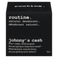 routine. - Natural Deodorant Johnny's Cash, 58 Gram