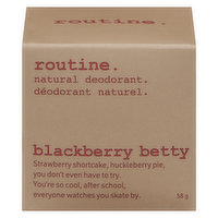 routine. - Natural Deodorant Blackberry Betty, 58 Gram