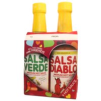 Los Tacos - Medium Hot Sauce Duo - Salsa Verde & Salsa Diablo, 2 Each
