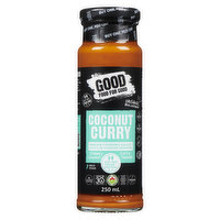 Good Food For Good - Sauce Coconut Curry Organic, 250 Millilitre