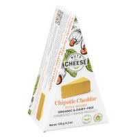 Nuts For Cheese - Chipotle Cheddar Wedge Fermented Cashew Product, 120 Gram