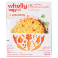 Wholly Veggie - Patties Sweet Curry Carrot, 300 Gram