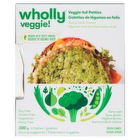 Wholly Veggie - Patties Herby Garlic Greens, 300 Gram