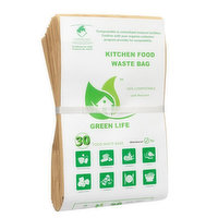 Green Life - Kitchen Food Waste Bags, 30 Each