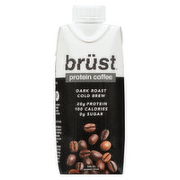 brust - Cold Brew Protein Coffee Dark, 330 Millilitre