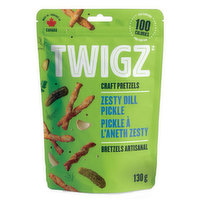 Twigz - Pretzels Zesty Dill Pickle, 130 Gram