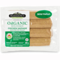 Rossdown - Organic Mild Italian Chicken Sausages, 300 Gram