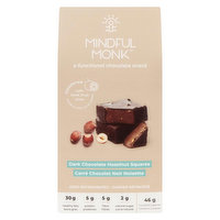 Mindful Monk - Dark Chocolate Hazelnut Squares, 46 Gram