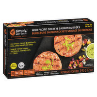 simply WEST COAST - Burgers Salmon, 340 Gram