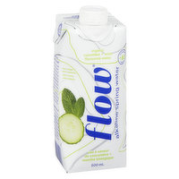 Flow Water - Flow Alkaline Spring Water Cucumb&Mint, 500 Millilitre