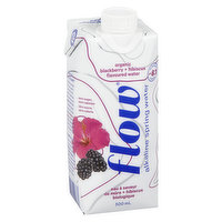 Flow Water - Alkaline Spring Water Blackberry Hibiscus, 500 Millilitre