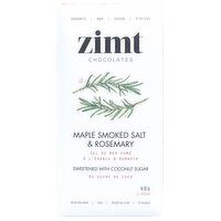 Zimt Artisan Choc - Chocolate Bar - Maple Smoked Salt & Rosemary, 40 Gram