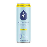 WakeWater - Caffeinated Sparkling Water Lemon, 355 Millilitre